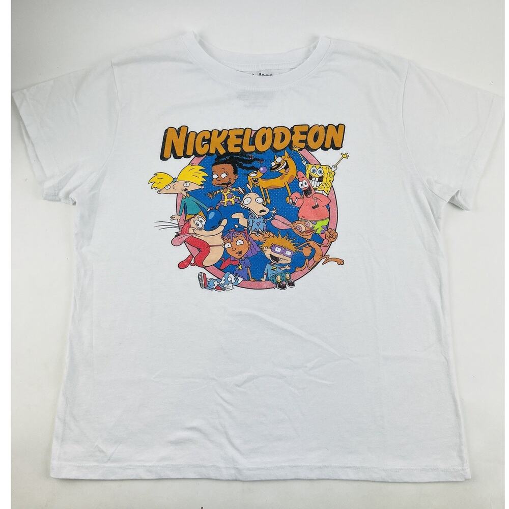 Vintage Nickelodeon 90s Cartoon Character Graphic T-Shirt Unisex Medium Rugrats